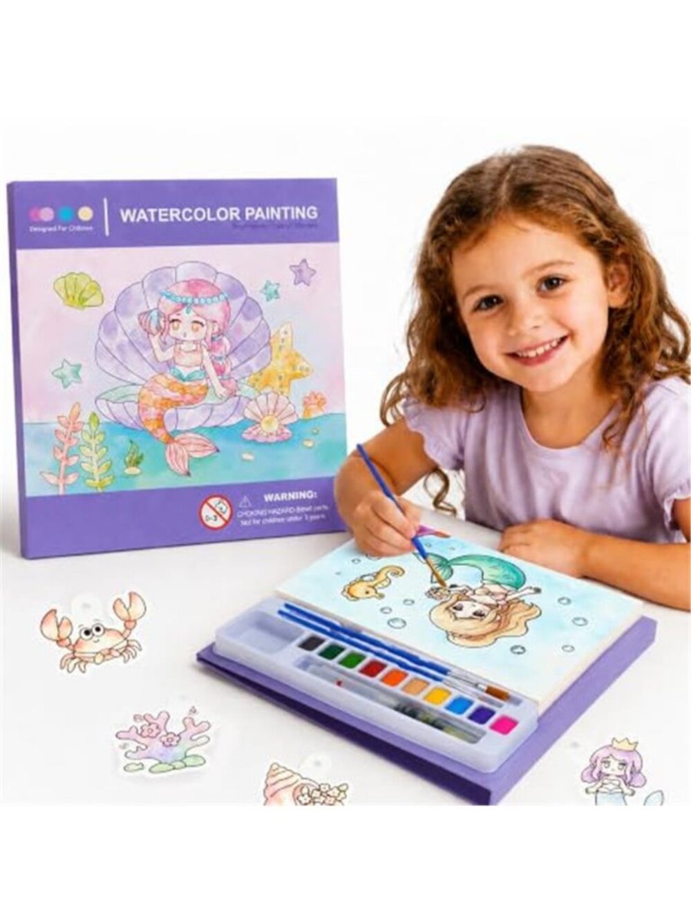 Paint with Water Coloring Books for Kids - Mess Free Watercolor Painting Kit